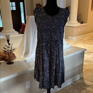 Old Navy Navy Paisley swing  Dress